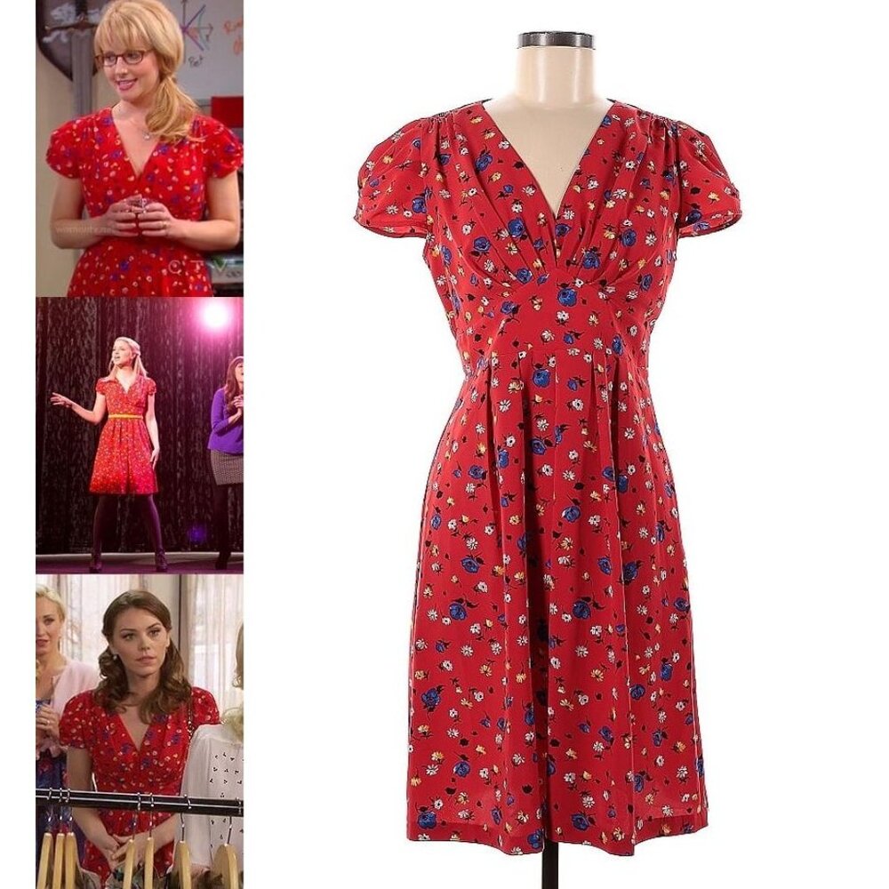 ASO GLEE BIG BANG THEORY HART OF DIXIE Floral Dress EUC